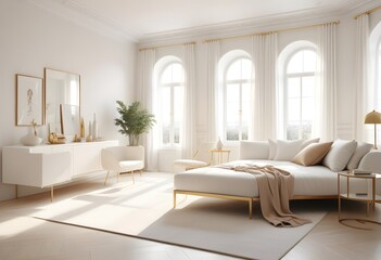 Photo interior modern design room 3d illustration