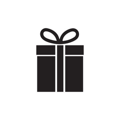 Gift box icon on a white background vector image