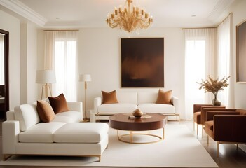 Fototapeta premium Photo interior modern design room 3d illustration