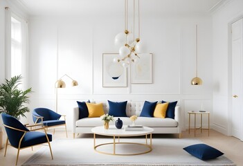 Fototapeta premium Photo interior modern design room 3d illustration