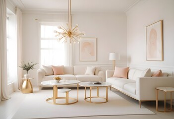 Fototapeta premium Photo interior modern design room 3d illustration