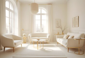 Fototapeta premium Photo interior modern design room 3d illustration