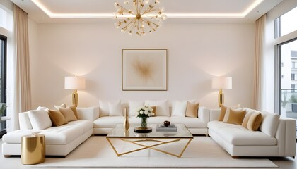 Fototapeta premium Photo interior modern design room 3d illustration