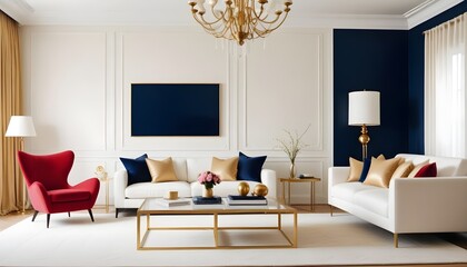 Photo interior modern design room 3d illustration