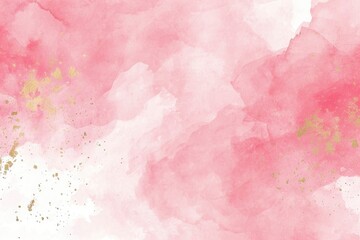 Fototapeta premium A pink background with gold accents. The gold accents are scattered throughout the background, creating a sense of depth and texture