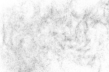 Black grunge texture on white background. Abstract wall pattern. Old paper backdrop. Gray futuristic wallpaper. Vector Illustration, EPS 10.