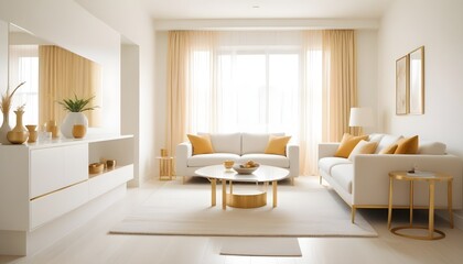 Fototapeta premium Photo interior modern design room 3d illustration