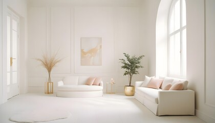 Photo interior modern design room 3d illustration