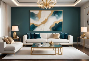 Photo interior modern design room 3d illustration
