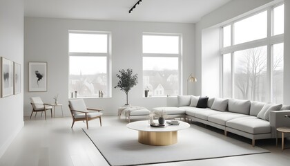 Photo interior modern design room 3d illustration