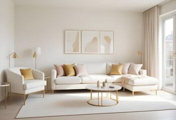 Photo interior modern design room 3d illustration