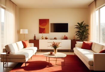 Fototapeta premium Photo interior modern design room 3d illustration