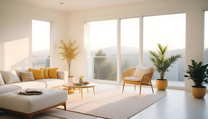 Photo interior modern design room 3d illustration