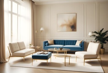 Photo interior modern design room 3d illustration