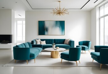 Photo interior modern design room 3d illustration