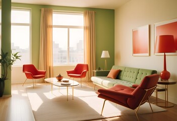 Fototapeta premium Photo interior modern design room 3d illustration