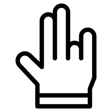 Vector Icon shocker, hand, hands and gestures, gestures, sign