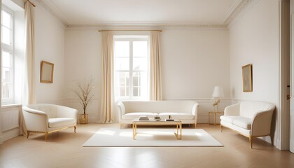 Fototapeta premium Photo interior modern design room 3d illustration