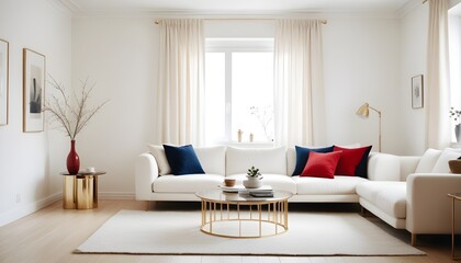 Photo interior modern design room 3d illustration