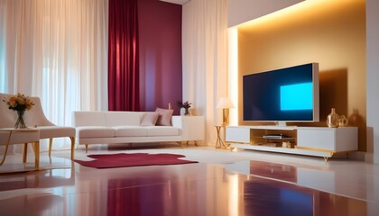 Photo interior modern design room 3d illustration