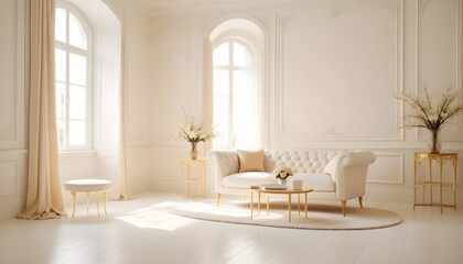 Photo interior modern design room 3d illustration