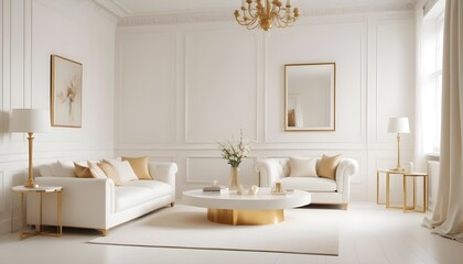 Fototapeta premium Photo interior modern design room 3d illustration