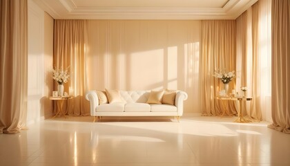 Photo interior modern design room 3d illustration