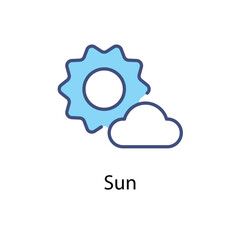 Sun vector icon