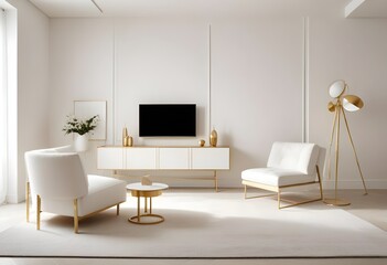 Photo interior modern design room 3d illustration