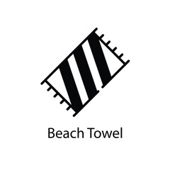 Beach Towel vector icon