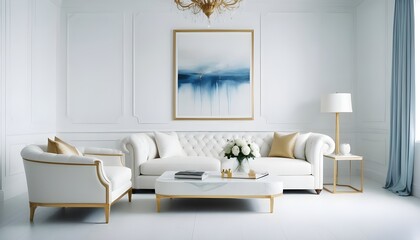 Photo interior modern design room 3d illustration