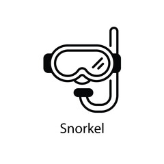 Snorkel vector icon