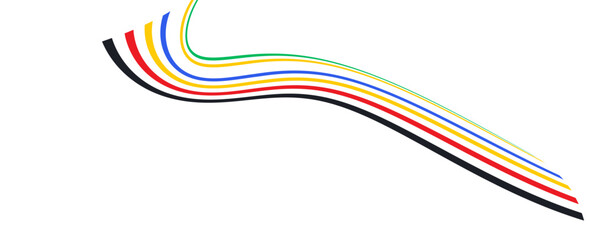 Colorful european soccer competition 2024. Germany 2024 euro soccer. Vector illustration banner design