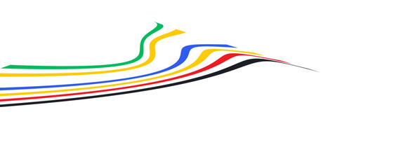 Colorful european soccer competition 2024. Germany 2024 euro soccer. Vector illustration banner design