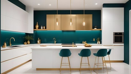 Photo interior modern design room 3d illustration