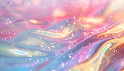 Abstract Iridescent Wave Patterns