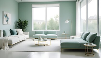 Photo interior modern design room 3d illustration