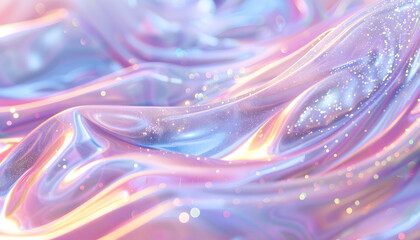 Abstract Iridescent Wave Patterns