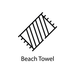 Beach Towel vector icon