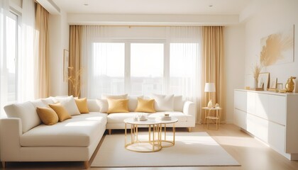 Fototapeta premium Photo interior modern design room 3d illustration