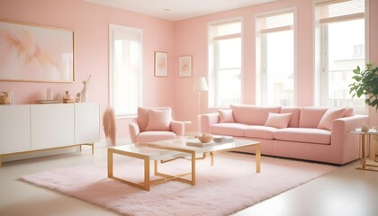 Fototapeta premium Photo interior modern design room 3d illustration