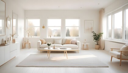 Fototapeta premium Photo interior modern design room 3d illustration