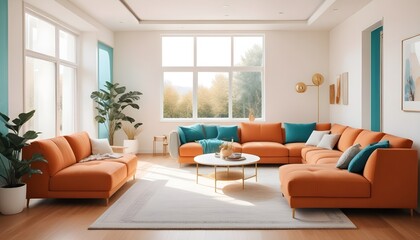 Photo interior modern design room 3d illustration