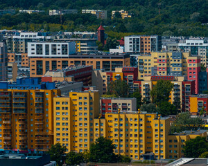Fototapeta premium Bloki z wielkiej plyty we Wroclawiu