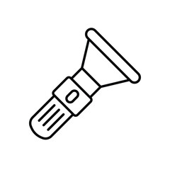Flashlight vector icon