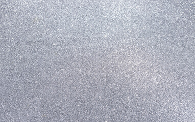Abstract silver glitter background, blank shiny glitter background, selective focus