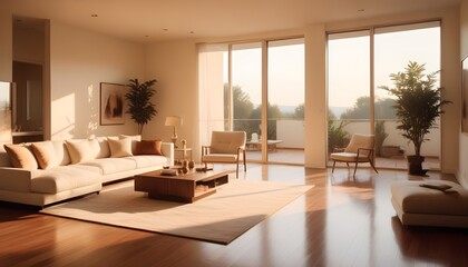 Photo interior modern design room 3d illustration