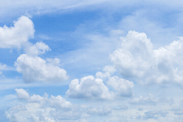 Nature cloudy sky background, weather and season concept background, outdoor day light