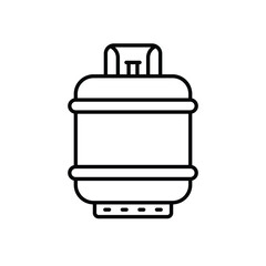 Gas cylinder vector icon