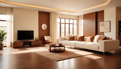 Photo interior modern design room 3d illustration